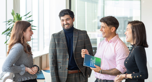 people taking to each other