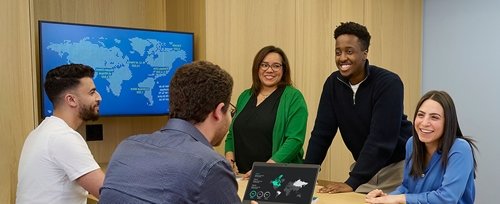 Group of people talking