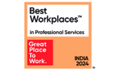 India’s Best Workplaces in Professional Services 2024 badge