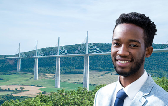 a man at construction site