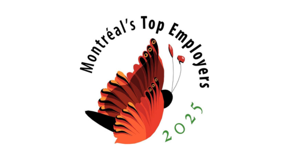 Montréal’s Top Employers 2025 butterfly recognition logo