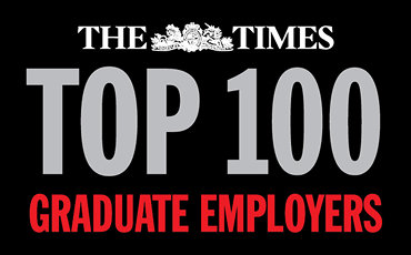 The Times Top 100 Graduate Employers UK badge – 2024