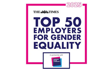 Top 50 Employers for Gender Equality UK 2025 recognition by The Times