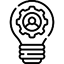 bulb pictogram icon