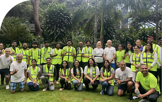 group photo of workers