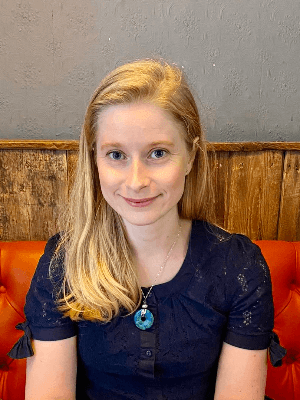 Photo of Kate smiling towards the camera