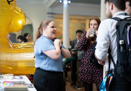Lacey-Jo with a group of people