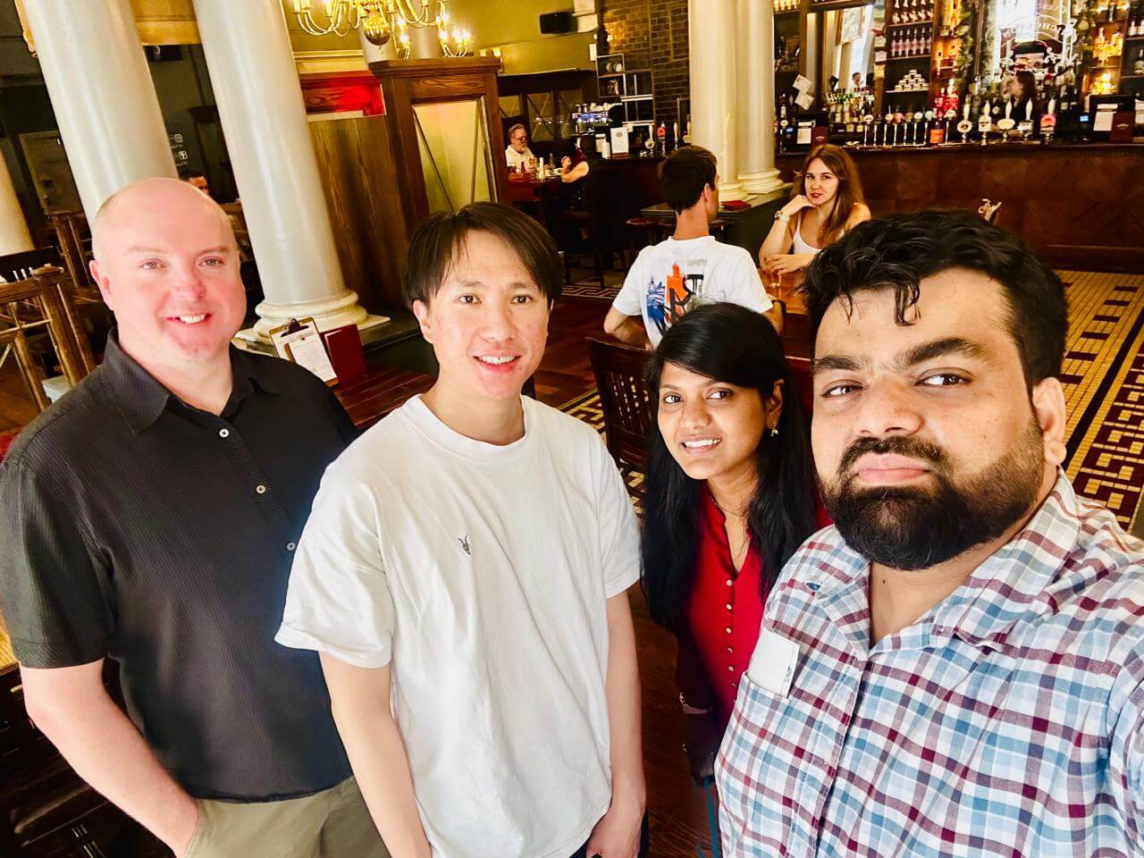 Rajeshwari with Team