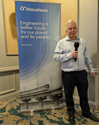 Tony speaking in an event