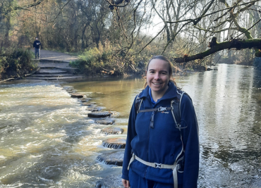 Image of Clare near a water body