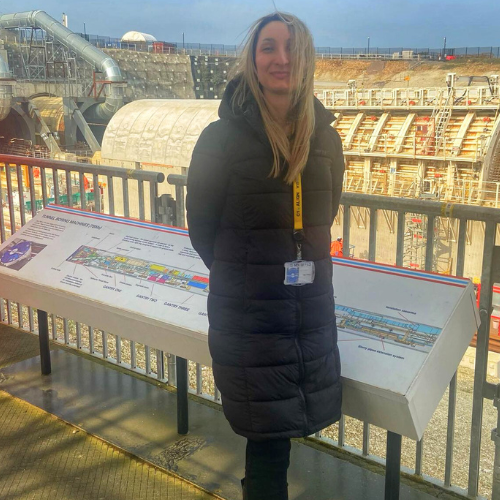 A pic of Alina visiting an exhibition