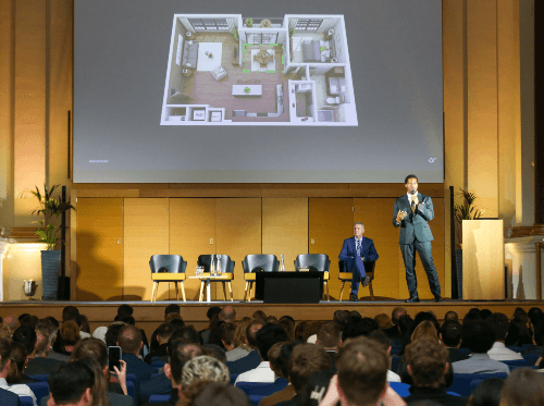 A candid picture of Ikechukwu during his presentation